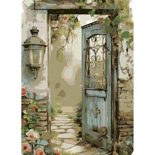 feelive Landschaft Malen nach Zahlen Erwachsene, DIY Paint by Numbers Adult Mit Pinsels und Acrylfarbe Als Geschenke und Heimdekoration 30 x 40cm (Ohne Rahmen) von feelive