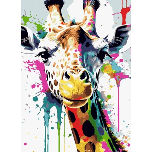 feelive Malen nach Zahlen Erwachsene, DIY Hirsch Paint by Numbers Adult Mit Pinsels und Acrylfarbe Als Geschenke und Heimdekoration 30 x 40cm (Ohne Rahmen) von feelive