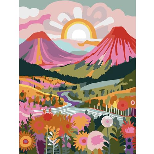 feelive Malen nach Zahlen Erwachsene, DIY Paint by Numbers Handgemalt Ölgemälde Leinwand Kits Mit Pinseln und Acrylfarbe für Home Wanddekoration Landschaft 30x40cm feelive Malen nach Zahlen Erwachsene, DIY Paint by Numbers Handgemalt Ölgemälde Leinwand Kits Mit Pinseln und Acrylfarbe für Home Wanddekoration Landschaft 30x40cm von feelive