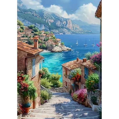 feelive Meer Diamond Painting Kits für Erwachsene, DIY Landschaft Diamant Painting Bilder für Bausätze Diamantmalerei 5D Runde Steine Diamant Painting für Zuhause Dekor 30x40cm feelive Meer Diamond Painting Kits für Erwachsene, DIY Landschaft Diamant Painting Bilder für Bausätze Diamantmalerei 5D Runde Steine Diamant Painting für Zuhause Dekor 30x40cm von feelive