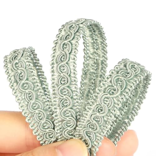 Fenghuangwu 13 Yard handgefertigte Grundbordüre, 1,5 cm Durchmesser, Gimpenborte für DIY, Dekoration (blau, 13 Yard) von fenghuangwu