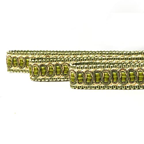 Fenghuangwu Geflochtene Zopfborte, Polyester, gewebt, 2 cm Durchmesser, dekorativer Stoffbesatz zum Nähen und Basteln, 6,5 m, Grün Fenghuangwu Geflochtene Zopfborte, Polyester, gewebt, 2 cm Durchmesser, dekorativer Stoffbesatz zum Nähen und Basteln, 6,5 m, Grün von fenghuangwu