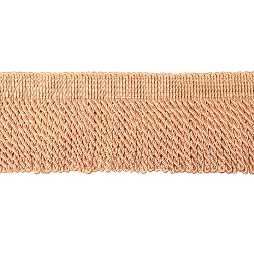 Fenghuangwu Vorhangfransen Bullion Fransenborte 1,6 m x 6,3 cm Stoffborten Nähen DIY Dekoration für Vorhang Sofa Kleidung (Champagner #43, 9,1 m) von fenghuangwu