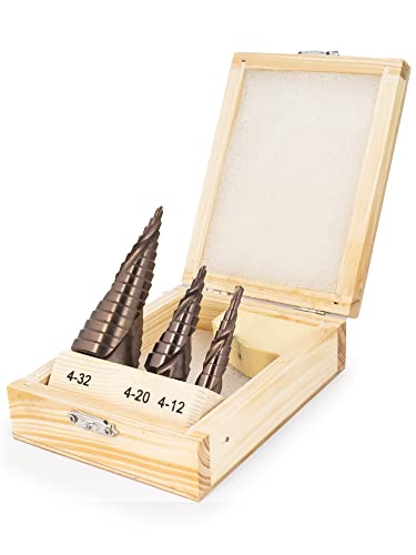 3-Satz Ferrcan-Stufenbohrer aus Kobalt HSS M35 für Edelstahl und Metalle 3-Satz Ferrcan-Stufenbohrer aus Kobalt HSS M35 für Edelstahl und Metalle von ferrcan