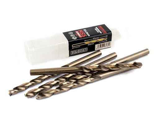 Ferrcan HSS Metallbohrer DIN338 M35 5% Kobalt Turbomax zum Bohren in Edelstahl, Eisen und anderen Metallen Packung mit 5 Stück pro Maß Ferrcan HSS Metallbohrer DIN338 M35 5% Kobalt Turbomax zum Bohren in Edelstahl, Eisen und anderen Metallen Packung mit 5 Stück pro Maß von ferrcan