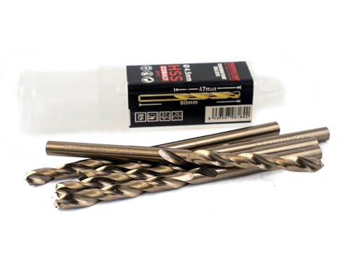 Ferrcan HSS Metallbohrer DIN338 M35 5% Kobalt Turbomax zum Bohren in Edelstahl, Eisen und anderen Metallen Packung mit 5 Stück pro Maß Ferrcan HSS Metallbohrer DIN338 M35 5% Kobalt Turbomax zum Bohren in Edelstahl, Eisen und anderen Metallen Packung mit 5 Stück pro Maß von ferrcan