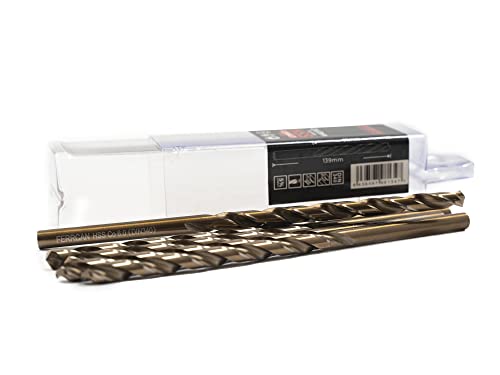 Ferrcan Metallbohrer HSS DIN340 M35 Kobalt, lang, (5 Einheiten pro Maßnahme) (6mm) von ferrcan