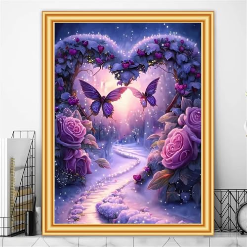 Malen Nach Zahlen Erwachsene Winterliebe Schmetterling,DIY Handgemalt Ölmalerei Leinwand Kits,mit Pinseln Acrylpigment Paint by Numbers Kits Ölmalerei Bastelset für Heimdekoration Ohne Rahmen,45x60cm Malen Nach Zahlen Erwachsene Winterliebe Schmetterling,DIY Handgemalt Ölmalerei Leinwand Kits,mit Pinseln Acrylpigment Paint by Numbers Kits Ölmalerei Bastelset für Heimdekoration Ohne Rahmen,45x60cm von fghgbf