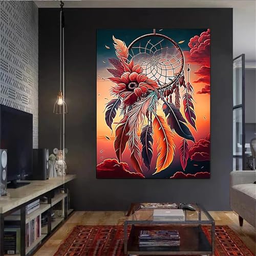 fghgbf Diamond Painting Erwachsene,Feder Blume Diamond Painting,Round Drill DIY Cross Stickerei Malerei Kits glänzende Diamantgemälde-Wanddekoration für Home Wanddeko 50x60cm fghgbf Diamond Painting Erwachsene,Feder Blume Diamond Painting,Round Drill DIY Cross Stickerei Malerei Kits glänzende Diamantgemälde-Wanddekoration für Home Wanddeko 50x60cm von fghgbf
