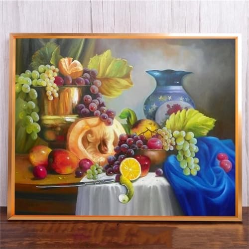 fghgbf 5D Plants Fruits Diamond Painting Kits for Adults Beginners,DIY Round Full Drill Diamond Art Crystal Rhinestone Cross Stitch Painting by Numbers Picture for Home Wall Decor 80x100cm fghgbf 5D Plants Fruits Diamond Painting Kits for Adults Beginners,DIY Round Full Drill Diamond Art Crystal Rhinestone Cross Stitch Painting by Numbers Picture for Home Wall Decor 80x100cm von fghgbf