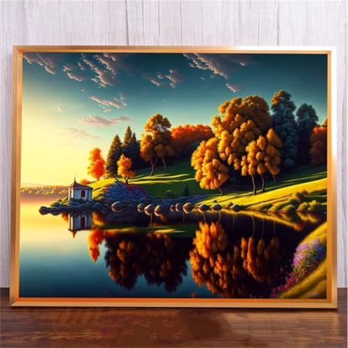 fghgbf Diamond Painting Erwachsene,5D Herbst See Baum Diamond Painting Kits Kinder,DIY Square Voller Diamant Malerei Stickerei Kreuzstich Malen nach Zahlen für Home Wand Décor 100x130cm fghgbf Diamond Painting Erwachsene,5D Herbst See Baum Diamond Painting Kits Kinder,DIY Square Voller Diamant Malerei Stickerei Kreuzstich Malen nach Zahlen für Home Wand Décor 100x130cm von fghgbf