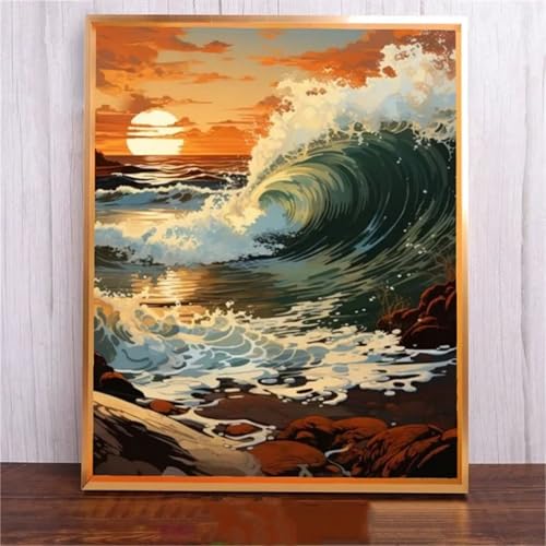 fghgbf Diamond Painting Erwachsene,5D Wellen Dämmerung Diamond Painting Kits Kinder,DIY Square Voller Diamant Malerei Stickerei Kreuzstich Malen nach Zahlen für Home Wand Décor 100x130cm fghgbf Diamond Painting Erwachsene,5D Wellen Dämmerung Diamond Painting Kits Kinder,DIY Square Voller Diamant Malerei Stickerei Kreuzstich Malen nach Zahlen für Home Wand Décor 100x130cm von fghgbf