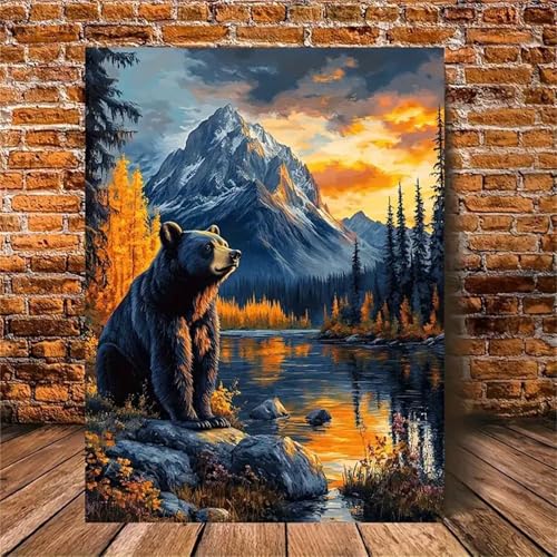fghgbf Malen Nach Zahlen Erwachsene,Handgemalt Malen Nach Zahlen für AnfÃnger,Bear Lake-Baum DIY Ölgemälde auf Leinwand Set,mit 3 Pinseln und Acrylfarben für Home Décor Ohne Rahmen,50x65cm fghgbf Malen Nach Zahlen Erwachsene,Handgemalt Malen Nach Zahlen für AnfÃnger,Bear Lake-Baum DIY Ölgemälde auf Leinwand Set,mit 3 Pinseln und Acrylfarben für Home Décor Ohne Rahmen,50x65cm von fghgbf