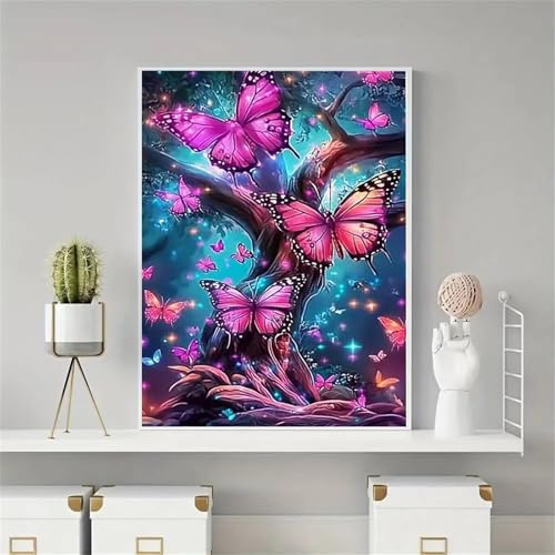 fghgbf Malen Nach Zahlen Erwachsene,Handgemalt Malen Nach Zahlen für AnfÃnger,Schmetterlingsbaum DIY Ölgemälde auf Leinwand Set,mit 3 Pinseln und Acrylfarben für Home Décor mit Rahmen,60x75cm fghgbf Malen Nach Zahlen Erwachsene,Handgemalt Malen Nach Zahlen für AnfÃnger,Schmetterlingsbaum DIY Ölgemälde auf Leinwand Set,mit 3 Pinseln und Acrylfarben für Home Décor mit Rahmen,60x75cm von fghgbf