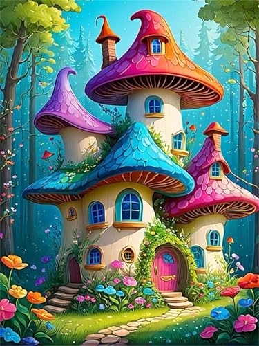 fghgbf Paint by Number for Adult,Abstract Loft DIY Oil Painting Kits on Canvas for Beginner,with Brushes and Acrylic Pigment,Paint by Numbers Arts and Crafts Kit for Home Decor Without Frame,55x70cm von fghgbf
