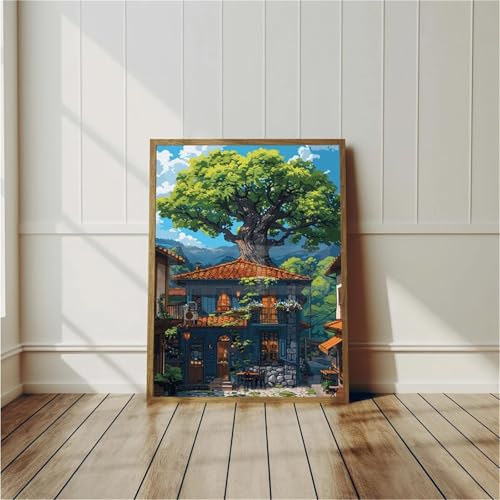fghgbf Paint by Number for Adult,Attic Tree Summer DIY Oil Painting Kits on Canvas for Beginner,with Brushes and Acrylic Pigment,Paint by Numbers Arts and Crafts Kit for Home Decor with frame,50x65cm fghgbf Paint by Number for Adult,Attic Tree Summer DIY Oil Painting Kits on Canvas for Beginner,with Brushes and Acrylic Pigment,Paint by Numbers Arts and Crafts Kit for Home Decor with frame,50x65cm von fghgbf