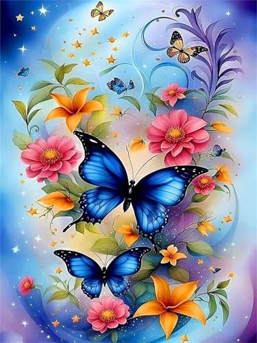 fghgbf Paint by Number for Adult,Butterfly Plant DIY Oil Painting Kits on Canvas for Beginner,with Brushes and Acrylic Pigment,Paint by Numbers Arts and Crafts Kit for Home Decor with frame,60x90cm fghgbf Paint by Number for Adult,Butterfly Plant DIY Oil Painting Kits on Canvas for Beginner,with Brushes and Acrylic Pigment,Paint by Numbers Arts and Crafts Kit for Home Decor with frame,60x90cm von fghgbf