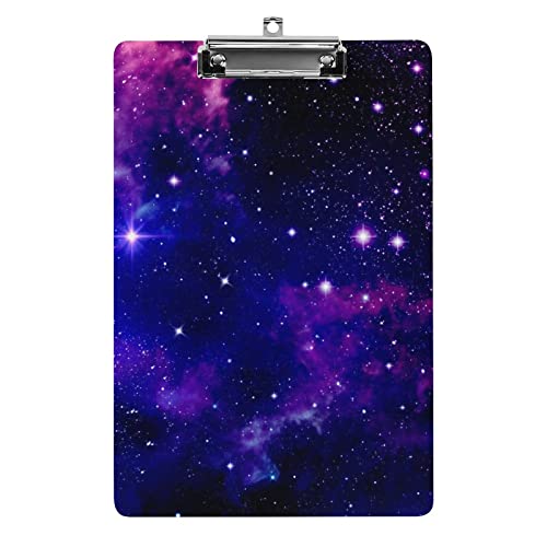 Violettes Klemmbrett im Weltraum, Universum, Nebel, Sterne, A4, lustig, ästhetisch, Arbeiten, Studieren, Buchstaben, Standard-Klemmbrett, 2,7 x 21,6 cm, Hartfaserplatte für Schule, Klassenzimmer, Violettes Klemmbrett im Weltraum, Universum, Nebel, Sterne, A4, lustig, ästhetisch, Arbeiten, Studieren, Buchstaben, Standard-Klemmbrett, 2,7 x 21,6 cm, Hartfaserplatte für Schule, Klassenzimmer, von fifbird