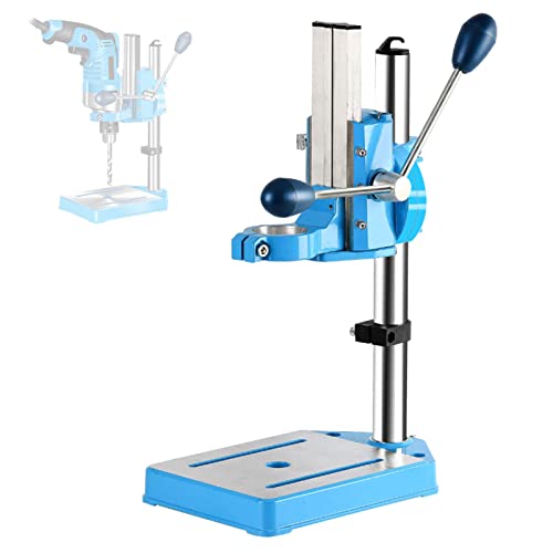 fikujap Bohr WerkzeugstäNder 80mm Hub, Tischklemme BohrstäNder 90 ° Drehbar 38-50mm Klemmung, BohrmaschinenstäNder Verdickte SäUle Aluminiumgussbasis von fikujap