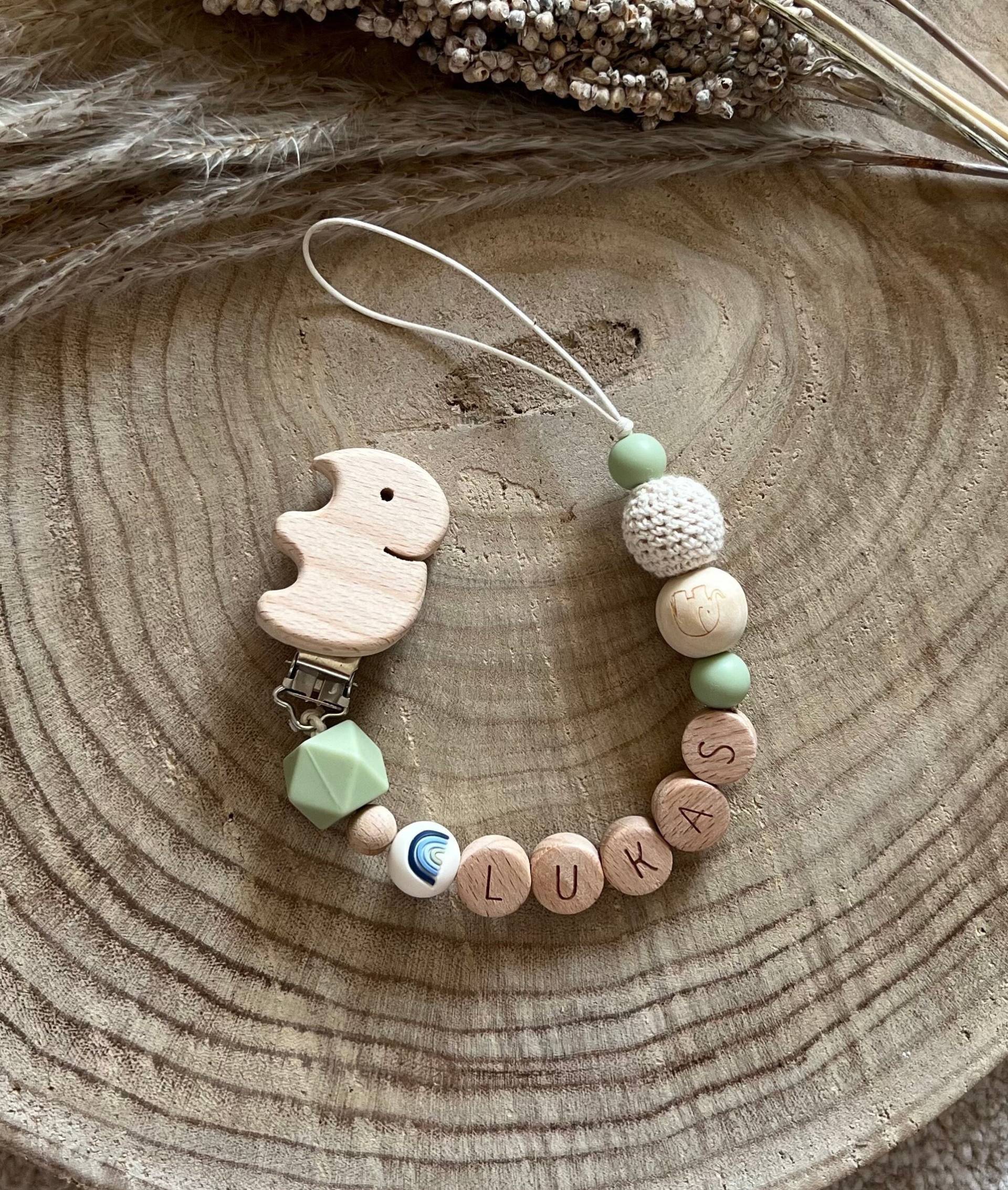 Schnullerkette Baby Perlenkette Schnuller Kette Accessoires Spielzeug Schnullerkette Baby Perlenkette Schnuller Kette Accessoires Spielzeug von filoubabys