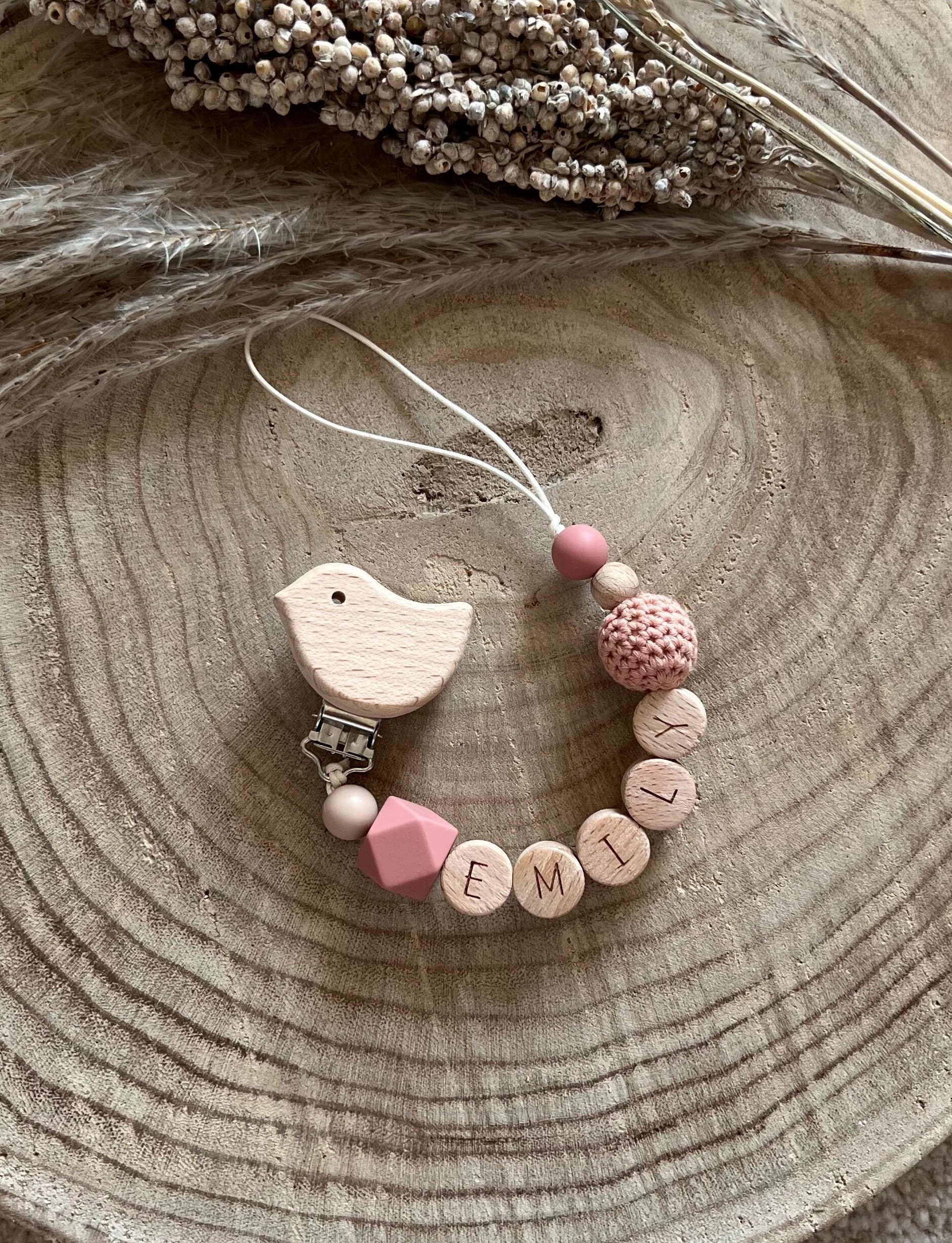Schnullerkette Baby Perlenkette Schnuller Kette Accessoires Spielzeug Schnullerkette Baby Perlenkette Schnuller Kette Accessoires Spielzeug von filoubabys