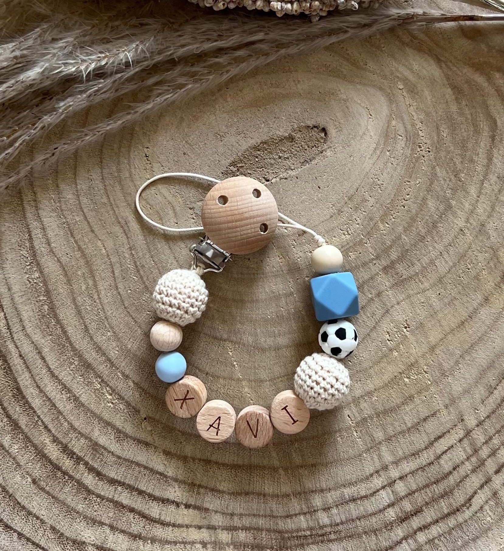 Schnullerkette Baby Perlenkette Schnuller Kette Accessoires Spielzeug Schnullerkette Baby Perlenkette Schnuller Kette Accessoires Spielzeug von filoubabys