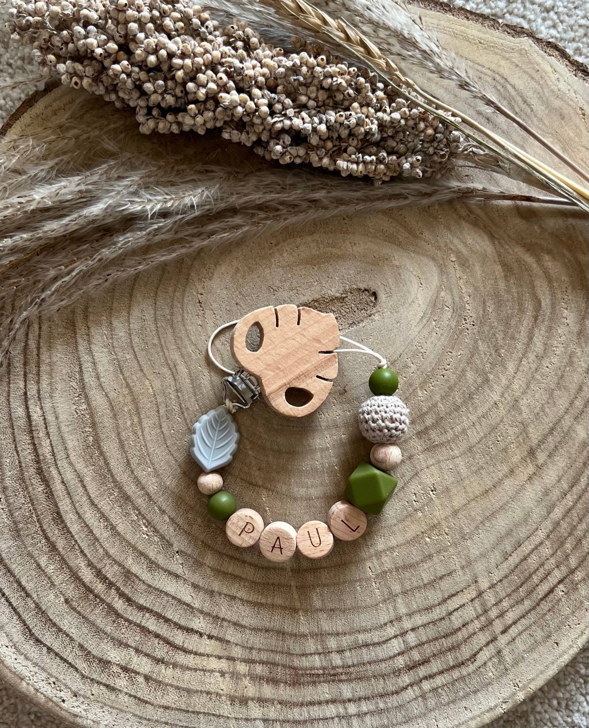Schnullerkette Baby Perlenkette Schnuller Kette Accessoires Spielzeug Schnullerkette Baby Perlenkette Schnuller Kette Accessoires Spielzeug von filoubabys