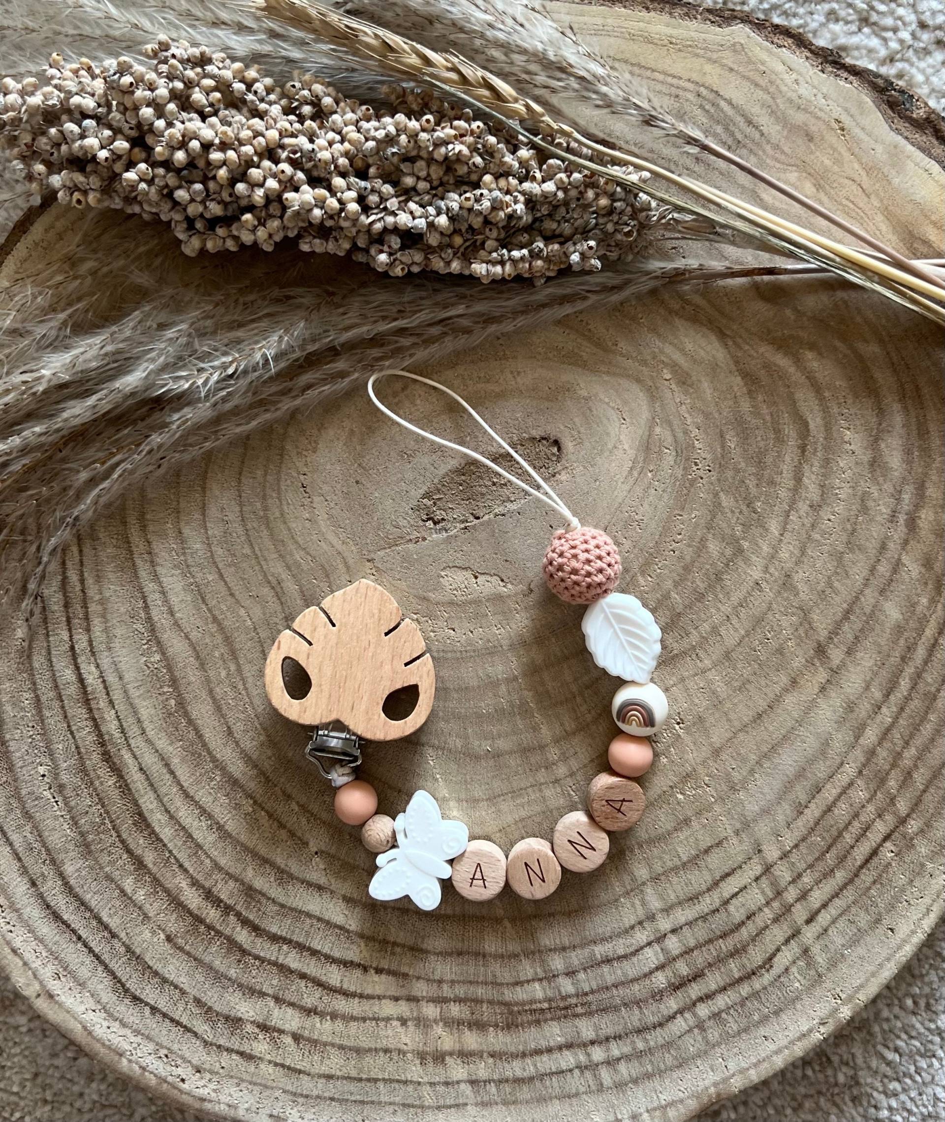 Schnullerkette Baby Perlenkette Schnuller Kette Accessoires Spielzeug Schnullerkette Baby Perlenkette Schnuller Kette Accessoires Spielzeug von filoubabys