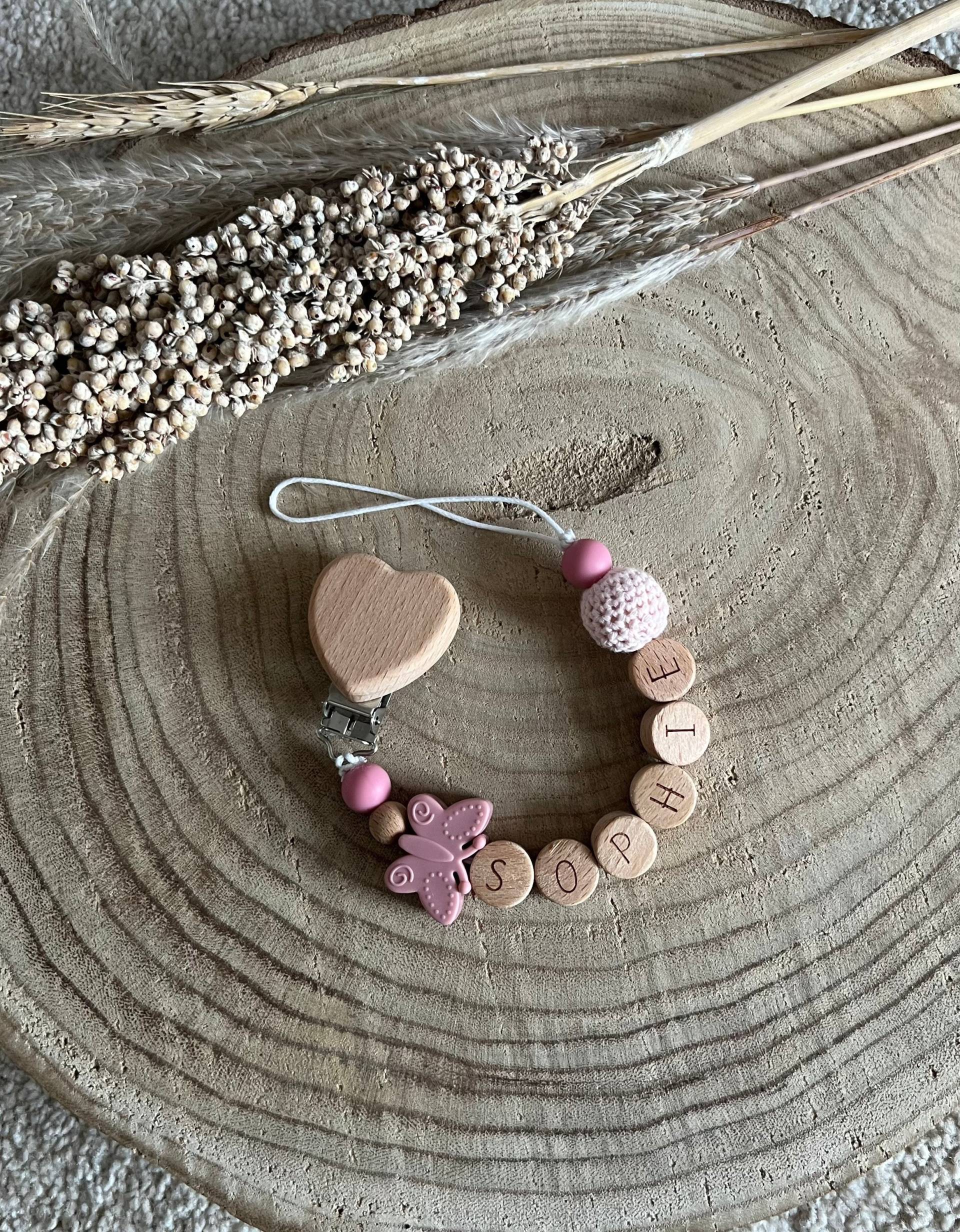 Schnullerkette Baby Perlenkette Schnuller Kette Accessoires Spielzeug Schnullerkette Baby Perlenkette Schnuller Kette Accessoires Spielzeug von filoubabys