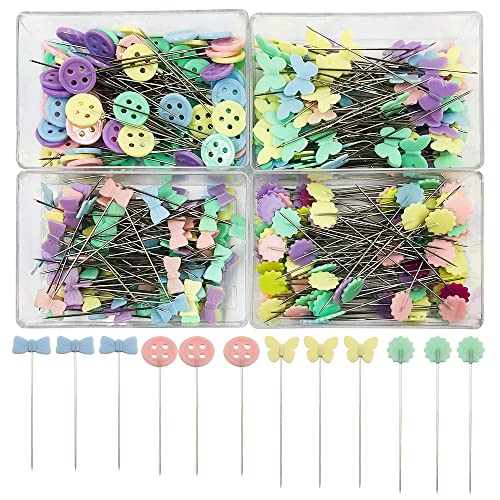 findTop 400 Stück Nähnadeln Flachkopf gerade Pins, Bogenform, Knopf, Schmetterling, gezackt, Stahl, Kunststoff, Mehrfarbig, für manuelles Nähen, Patchwork-Fixierung und DIY-Dekoration findTop 400 Stück Nähnadeln Flachkopf gerade Pins, Bogenform, Knopf, Schmetterling, gezackt, Stahl, Kunststoff, Mehrfarbig, für manuelles Nähen, Patchwork-Fixierung und DIY-Dekoration von findTop