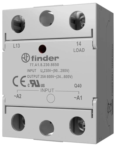 Finder Halbleiterrelais 77A190248250 25 A Schaltspannung (max.): 280 V/AC Nullspannungsschaltend 1 St. von finder
