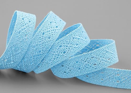 1 m x 15 mm Spitzenband FLORENCE Hellblau Spitze METERWARE Häkelband 100% Baumwolle Natur Dekoband gehäkelt Spitzenborte abbaubar umweltfreundlich zum Nähen und Dekorieren 1 m x 15 mm Spitzenband FLORENCE Hellblau Spitze METERWARE Häkelband 100% Baumwolle Natur Dekoband gehäkelt Spitzenborte abbaubar umweltfreundlich zum Nähen und Dekorieren von finemark