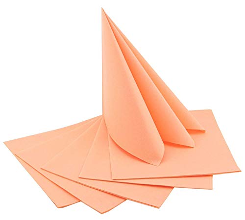 12 Stück Servietten APRICOT 40 x 40 cm stoffähnlich zum Falten Hochzeit Geburtstag Dinner 12 Stück Servietten APRICOT 40 x 40 cm stoffähnlich zum Falten Hochzeit Geburtstag Dinner von finemark