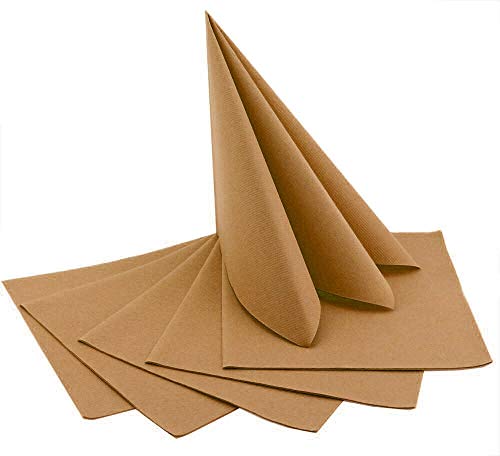 50 Stück Servietten HELLBRAUN 40 x 40 cm stoffähnlich zum falten Hochzeit Braun Deko Herbst Geburtstag Dinner 50 Stück Servietten HELLBRAUN 40 x 40 cm stoffähnlich zum falten Hochzeit Braun Deko Herbst Geburtstag Dinner von finemark