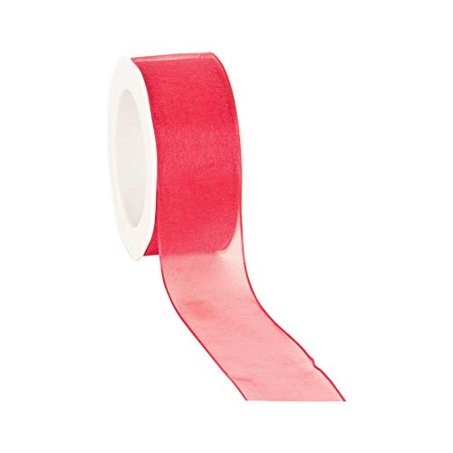 20 m x 38 mm Dekoband CHIFFON PINK 54 mit Draht Geschenkband Schleifenband transparent Organza Premium Drahtkantenband Hochzeit Geburtstag Chiffonband einfarbig 20 m x 38 mm Dekoband CHIFFON PINK 54 mit Draht Geschenkband Schleifenband transparent Organza Premium Drahtkantenband Hochzeit Geburtstag Chiffonband einfarbig von finemark