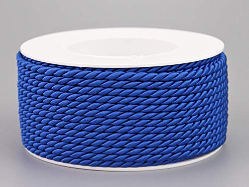 25 m x 4 mm Kordel BLAU Rolle Deko Drehkordel mit Glanz Schnur gedreht Kordelband ohne Draht zum Dekorieren Basteln Annähen Dekokordel 25 m x 4 mm Kordel BLAU Rolle Deko Drehkordel mit Glanz Schnur gedreht Kordelband ohne Draht zum Dekorieren Basteln Annähen Dekokordel von finemark