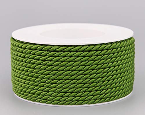 25 m x 4 mm Kordel OLIV Rolle Deko Drehkordel mit Glanz Grün Schnur gedreht Olivgrün Kordelband ohne Draht zum Dekorieren Basteln Annähen Dekokordel 25 m x 4 mm Kordel OLIV Rolle Deko Drehkordel mit Glanz Grün Schnur gedreht Olivgrün Kordelband ohne Draht zum Dekorieren Basteln Annähen Dekokordel von finemark