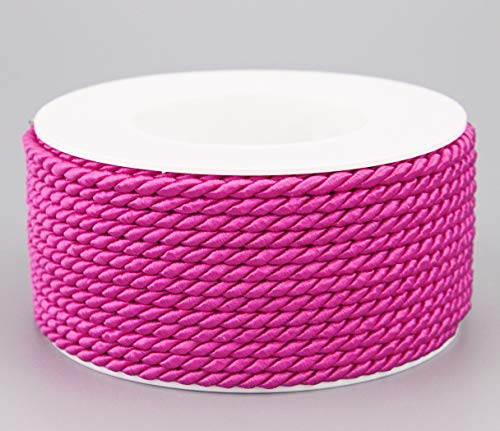 25 m x 4 mm Kordel PINK Rolle Deko Drehkordel mit Glanz Schnur gedreht Kordelband ohne Draht zum Dekorieren Basteln Annähen Dekokordel 25 m x 4 mm Kordel PINK Rolle Deko Drehkordel mit Glanz Schnur gedreht Kordelband ohne Draht zum Dekorieren Basteln Annähen Dekokordel von finemark