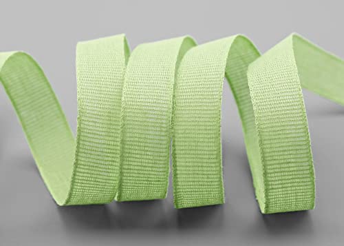 3 m x 15 mm Baumwollband UNI LINDGRÜN Altgrün Hellgrün Dekoband aus 100% Baumwolle umweltfreundlich biologisch abbaubar ohne Draht Schleifenband natürlich Geschenkband Deko Band Natur von finemark