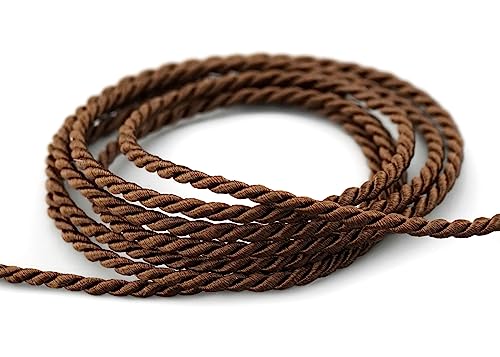 3 m x 2 mm Kordel BRAUN Dunkelbraun Deko Drehkordel mit Glanz Schnur gedreht Kordelband ohne Draht zum Dekorieren Basteln Annähen Dekokordel 3 m x 2 mm Kordel BRAUN Dunkelbraun Deko Drehkordel mit Glanz Schnur gedreht Kordelband ohne Draht zum Dekorieren Basteln Annähen Dekokordel von finemark