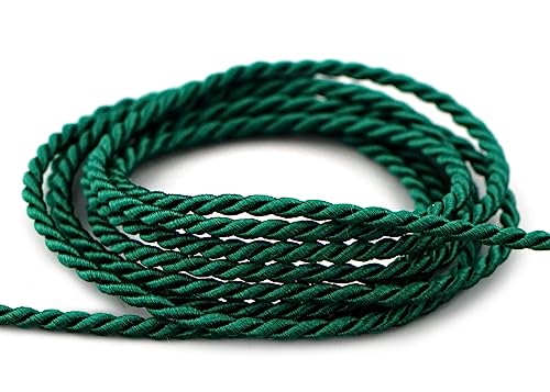 3 m x 2 mm Kordel DUNKELGRÜN Deko Drehkordel mit Glanz Schnur gedreht Tannengrün Kordelband ohne Draht zum Dekorieren Basteln Annähen Dekokordel Grün 3 m x 2 mm Kordel DUNKELGRÜN Deko Drehkordel mit Glanz Schnur gedreht Tannengrün Kordelband ohne Draht zum Dekorieren Basteln Annähen Dekokordel Grün von finemark