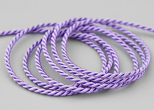 3 m x 2 mm Kordel FLIEDER Deko Drehkordel mit Glanz Schnur gedreht Lavendel Kordelband ohne Draht zum Dekorieren Basteln Annähen Dekokordel 3 m x 2 mm Kordel FLIEDER Deko Drehkordel mit Glanz Schnur gedreht Lavendel Kordelband ohne Draht zum Dekorieren Basteln Annähen Dekokordel von finemark