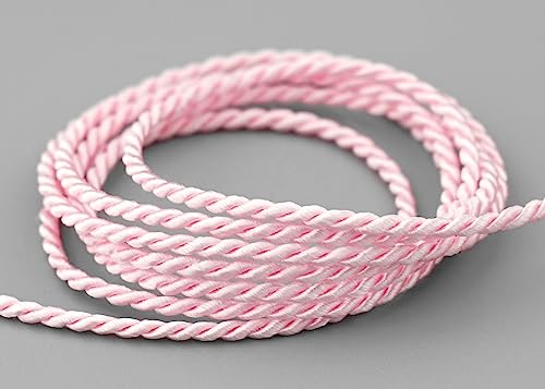 3 m x 2 mm Kordel HELLROSA Deko Rosa Drehkordel mit Glanz Seidenkordel Schnur gedreht Kordelband ohne Draht zum Dekorieren Basteln Annähen Dekokordel Rosa 3 m x 2 mm Kordel HELLROSA Deko Rosa Drehkordel mit Glanz Seidenkordel Schnur gedreht Kordelband ohne Draht zum Dekorieren Basteln Annähen Dekokordel Rosa von finemark