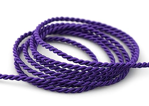 3 m x 2 mm Kordel LILA Deko Drehkordel mit Glanz Schnur gedreht Violett Kordelband ohne Draht zum Dekorieren Basteln Annähen Dekokordel 3 m x 2 mm Kordel LILA Deko Drehkordel mit Glanz Schnur gedreht Violett Kordelband ohne Draht zum Dekorieren Basteln Annähen Dekokordel von finemark