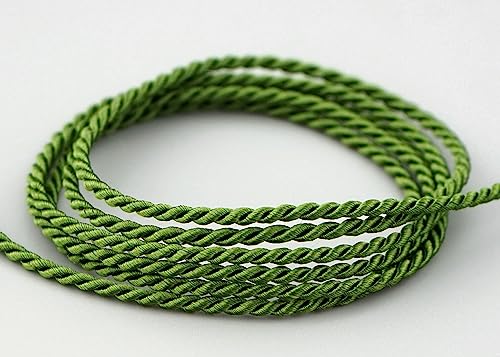 3 m x 2 mm Kordel OLIV Deko Drehkordel mit Glanz Schnur gedreht Olivgrün Grün Kordelband ohne Draht zum Dekorieren Basteln Annähen Dekokordel 3 m x 2 mm Kordel OLIV Deko Drehkordel mit Glanz Schnur gedreht Olivgrün Grün Kordelband ohne Draht zum Dekorieren Basteln Annähen Dekokordel von finemark