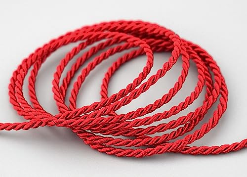 3 m x 2 mm Kordel ROT Deko Drehkordel mit Glanz Seidenkordel Schnur gedreht Kordelband Weihnachten ohne Draht zum Dekorieren Basteln Annähen Dekokordel 3 m x 2 mm Kordel ROT Deko Drehkordel mit Glanz Seidenkordel Schnur gedreht Kordelband Weihnachten ohne Draht zum Dekorieren Basteln Annähen Dekokordel von finemark