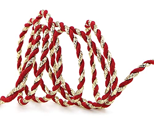 3 m x 3 mm Drehkordel ROT Gold Kordelband Glitzerkordel Geschenkband Weihnachten Weihnachtskordel Schnur Lurexkordel ohne Draht zweifarbig Glanz glänzender Kordel 3 m x 3 mm Drehkordel ROT Gold Kordelband Glitzerkordel Geschenkband Weihnachten Weihnachtskordel Schnur Lurexkordel ohne Draht zweifarbig Glanz glänzender Kordel von finemark