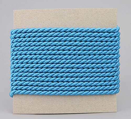 3 m x 4 mm Kordel AQUABLAU Deko Drehkordel mit Glanz Schnur Blau gedreht Kordelband ohne Draht zum Dekorieren Basteln Annähen Dekokordel 3 m x 4 mm Kordel AQUABLAU Deko Drehkordel mit Glanz Schnur Blau gedreht Kordelband ohne Draht zum Dekorieren Basteln Annähen Dekokordel von finemark