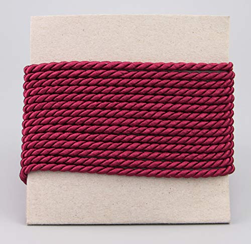 3 m x 4 mm Kordel BORDEAUX Deko Drehkordel mit Glanz Schnur gedreht Weinrot Kordelband ohne Draht zum Dekorieren Basteln Annähen Dekokordel 3 m x 4 mm Kordel BORDEAUX Deko Drehkordel mit Glanz Schnur gedreht Weinrot Kordelband ohne Draht zum Dekorieren Basteln Annähen Dekokordel von finemark