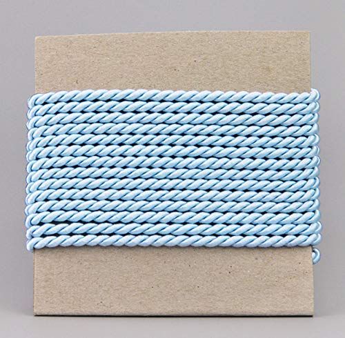 3 m x 4 mm Kordel HELLBLAU Deko Drehkordel mit Glanz Blau Schnur gedreht Kordelband ohne Draht zum Dekorieren Basteln Annähen Dekokordel 3 m x 4 mm Kordel HELLBLAU Deko Drehkordel mit Glanz Blau Schnur gedreht Kordelband ohne Draht zum Dekorieren Basteln Annähen Dekokordel von finemark